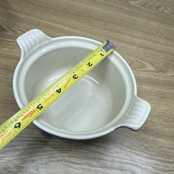 Le Creuset Mini Fondue Set 0.4L 0.4qt Blue Cast Iron - Picture 8 of 9